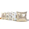 CushionDecorative Pillow Bronzing Cushion Cover Gold Geometric Pineapple Sofa Seat Car Bedroom Office Decorative Throw Pillowcase Home Decor 231216