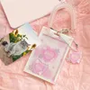 Frames Bear Card Case Star Protective Cover Acrylic Pink Pocard Holder Decorative Po Display Bus