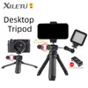 Supports XSG2 Vlog Lite Mini trépied avec tête sphérique à 360 °, chaussure froide, bâton de selfie, trépied de table pour appareil photo iPhone téléphone Android DSLR