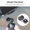 Innehavare Ulanzi F22 Qucik Release Ballhead TripoD Head 360 graders justerbar stativ Ballhead Quick Release Mount Adapter