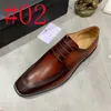 10 estilo Otoño Invierno Patrón de cocodrilo Diseñador Hombres Zapatos de vestir Oficina formal Negocios Marca de lujo Estilo italiano Negro Marrón Derbi