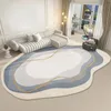 カーペット高度なライトリビングルームのための豪華なカーペットシンプルな寝室の装飾不規則な形の敷物の家
