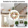 Decorative Flowers Valentines Heart Wreath Artificial Wreaths Silk Exquisite Simulation Garland For Wedding Engagement Party Decor