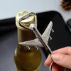 Keychains Aircraft Bottle Opener Key Chain Portable 4 In 1 Ring Keyring Keychain Metal Beer Bar Tool Claw Gift 218