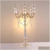 Party Decoration 10 Pieceselegant Tall Weddings Wholesale Antique Gold Metal Acrylic Table Centerpieces For Wedding Decoation Best0076 Otbx8