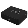 Portable Security Lockable Cash Box Tiered Tray Money Drawer Safe Storage Black 40FP14 C0116308V