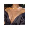 Sexig kedja BH Luxury Multilayer Tassel Pendant Breast Chest Halsband Bh Bod Chain Jewelry for Women