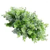 Decorative Flowers Eucalyptus Leaf Garland Artificial Wreaths For Front Door Winter Wedding Decoration Plastic Indoors