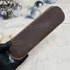 Designer Pencil Case Stylish Brown Floral Letter Portable Makeup Tools Storage Bag