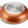 Pans Nonstick Pan Copper Red Ceramic Induction Frying Safety 8 10 12 Inch Kitchen Accessories Cookware
