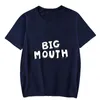 Men's T Shirts Big Mouth Tshirt O-Neck Summer Short Sleeve Men Women's Harajuku Streetwear 2023 American Adult Cartoon Clothes Plus Size