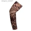 Sleevelet Arm Sleeves Summer Outdoor Riding Flower Arm Tattoo Sleeve Sports Travel Fishing Sunscreen Tattoo Sleeve Arm GuardL231216