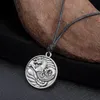 Sjöhäst totem hänge halsband antik silverhänge nautiska smycken manliga irländska amulett symboler halsband281l