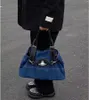 빈티지 토성 토트 백 여성 데님 가방 대기업 통근 어깨 가방