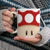Tasses rouge Super champignon blanc tasse à thé tasse à café amis cadeau d'anniversaire jeux vidéo rétro 80S