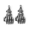 Neues Produkt Vintage Cool Antique Silver Personalisierte Männer Skelett Handanhänger Schmuck Halskette