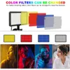 Material Led Fotografie Video Licht Panel Beleuchtung Foto Studio Lampe Kit für Aufnahme Live Streaming Youbube mit Stativ Ständer RGB Filter