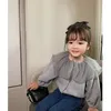 Jacken Mädchen Strickjacke Herbst Herbst Baby Nette Süße Kleidung Kinder Kinder Top Spitze Revers Jacke für 2 7Y 231215