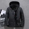 Men's Down Parkas Hommes canard doudoune hiver chaud à capuche épais doudoune manteau décontracté de haute qualité pardessus en plein air Streetwear mâle Parka 231215