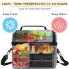 Insulated Thermal Bag Women Men Multifunctional 8L Cooler And Warm Keeping Lunch Box Leakproof Waterproof Black Y200429243s