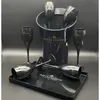 Vinglasögon Moet Chandon Black Champagne Flute Imitation Glass Plastisk diskmaskin Säkerhet Vit Akryl Transparent Red Cup 231216