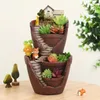 Planters Pots Creative Flower Pot for Mini Succulents Plants Harts Planter Bonsai Fairy Garden Home Desktop Decoration 231215