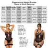 Vêtements de nuit pour femmes Comeondear Transparent Jarretelles Teddy Underwire Combinaisons Plus Taille Sexy Sangle Élastique Bodys Dentelle Floral Justaucorps Lingerie 231215