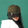 قبعات الكرة 2022 قبعات للنساء المضاد للرياح الرمال المزدوجة استخدام قبعة للجنسين مع Goggle Super Cool Cap Man Man Baseball330R