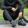 Cykelbyxor Rockbros Winter Cycling Pants Kvinnor Herrbyxor Termiska varma långa byxor Fleece Reflekterande vindtät sportcykelbyxor 231216