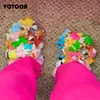 Slipper Teddy Bear Cogs Summer Cute Zoo Doll Slides Designer Flat Outdoor Fashion Hole Shoes Par Beach Sandals 231216