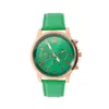 Mode Romeinse nummer wijzerplaat groene vrouw horloge Retro Genève Student horloges Aantrekkelijk dames quartz horloge met lederen band242k