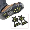 1 Pair 10 Studs Anti-Skid Ice Gripper Spike Winter Climbing Anti-Slip Snow Spikes Grips Cleats Over Shoes Covers Crampon