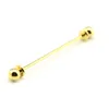 Brooches Mens Formal Wear Shirt Collar Pin Round Head With Edge Horn Barbell Lapel Stick For Men Fashion Jewelry Accessories