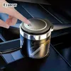 LED LED PUSH AUTO Auto Vehicle Vehicle Afgarette Afgarette Ashtray - Utrzymuj samochód w czystości!