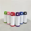 12oz Baby Bottle DIY Sublimation Flip Top Bottle Straight Tumbler Kids Milk Cup Stainless Steel Vacuum Cups For New Year Gifts320I