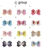 39 Styles Kids Girls Cartoon Horse Glitter Hairpins Pu Leather Bow Knot Hairgrips Hairbow Hair Clips Bowknot Barrettes Ponytail Holder BJ