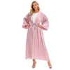 Etnische kleding 2023 Moslim Fashion Ropa de Mujer Envio gratis puff mouw jurk Ramadan Eid Abayas voor vrouwen Abaya Dubai Turkije groothandel