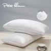 Almofada decorativa Peter Khanun 2 peças travesseiros de penas de ganso cama para dormir proteção de pescoço recuperação lenta 100% algodão capa 231216