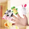 Stuffed & Plush Animals Even Mini Animal Finger Baby Plush Toy Puppets Talking Props 10 Group Stuffed Plus Animals Toys Drop Delivery Dhesv