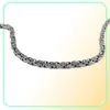 New arrival Silver Thick Link Chain fashion Byzantine Necklace Stainless Steel Mens Chains Jewelry Long Necklace45mm width4554996