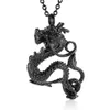 Pendentif Colliers Dragon Bijoux de crémation pour cendres Porte-souvenir en acier inoxydable Memorial Funeral Urn Collier Hommes Femmes242M DRO DHLQS