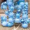 Outros suprimentos para festas de eventos 73/93 cm Caixa de enchimento de balão de figura gigante Número de balão de primeiro aniversário 30 40 50 Moldura de balão Decoração de aniversário Chá de bebê 231215