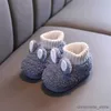 Pantofola Pantofole in cotone per neonato Pantofole invernali in peluche Calore interno Scarpe da pecora antiscivolo Pantofole per bambini Scarpe per bambini per ragazza 1-6 anni R231216