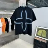 nieuwe plus-T-stukken voor heren polo's met ronde hals, geborduurde letters zomerkleding met streetwear van puur katoen, shorts Parijse chique street pop hiphopstijl shirt