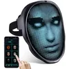 Masque lumineux LED pour Halloween, avec visage Bluetooth Programmable, contrôle par téléphone BT, Messages DIY, 2183