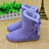 Stivali da neve da donna firmati Stivali caldi invernali Moda Australia Comfort classico Stivali con fiocco corto Stivali con fiocco alla caviglia e ginocchio MINI Bailey Boots