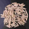 Ramki drewniane klipsy 100pcs Obiebki spinki klipsowe kołki do dekoracji odzież ubrania po papierze Peg rzemios