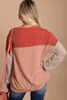 Женские свитера, женская мода 2023, цветные блоки, трикотажные пуловеры с длинным рукавом и круглым вырезом, рубашки, топы