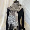 Luowei – écharpe en cachemire avec pompon, nouvelle couleur assortie, vieille fleur, châle léger de styliste, 2024