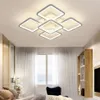 Plafond moderne à LEDs géométrique carré en aluminium lustre éclairage pour salon chambre cuisine maison lampe luminaires 316s